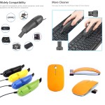 Custom Imprinted iBank(R)2.4GHz Wireless Mouse + USB Vacuum Cleaner (Orange)