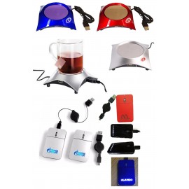 Custom Imprinted iBank(R) 4 Port USB Hub + Cup Warmer + LED Light up Mouse