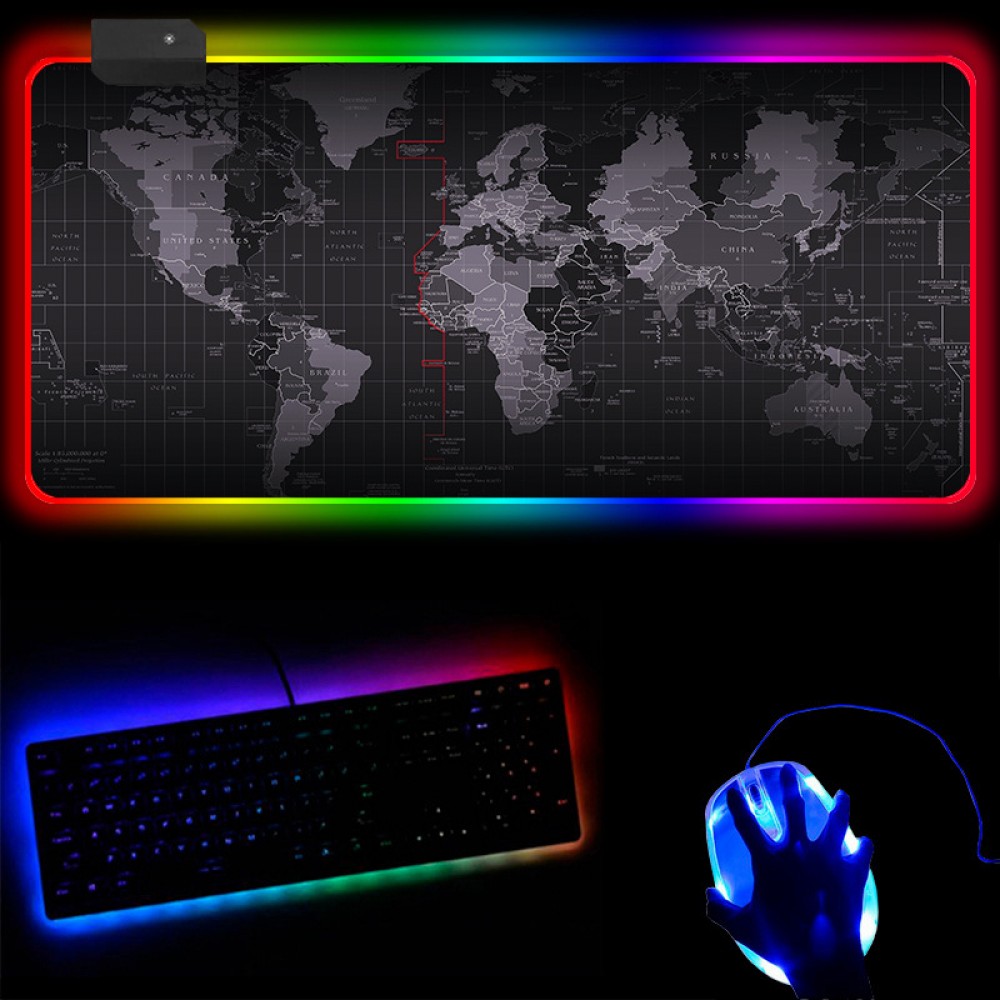 Logo Printed Gaming Mouse Pad with LED Lighting Logo Printed Gaming Mouse Pad with LED Lighting
