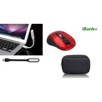 Promotek 2.4GHz Wireless Mouse + USB LED light Logo Printed