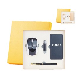 Business Gift Set Power Bank Pen Mouse Usb Drive with Logo