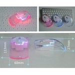 Logo Printed Transparent Colorful Light Emitting Wireless Mouse
