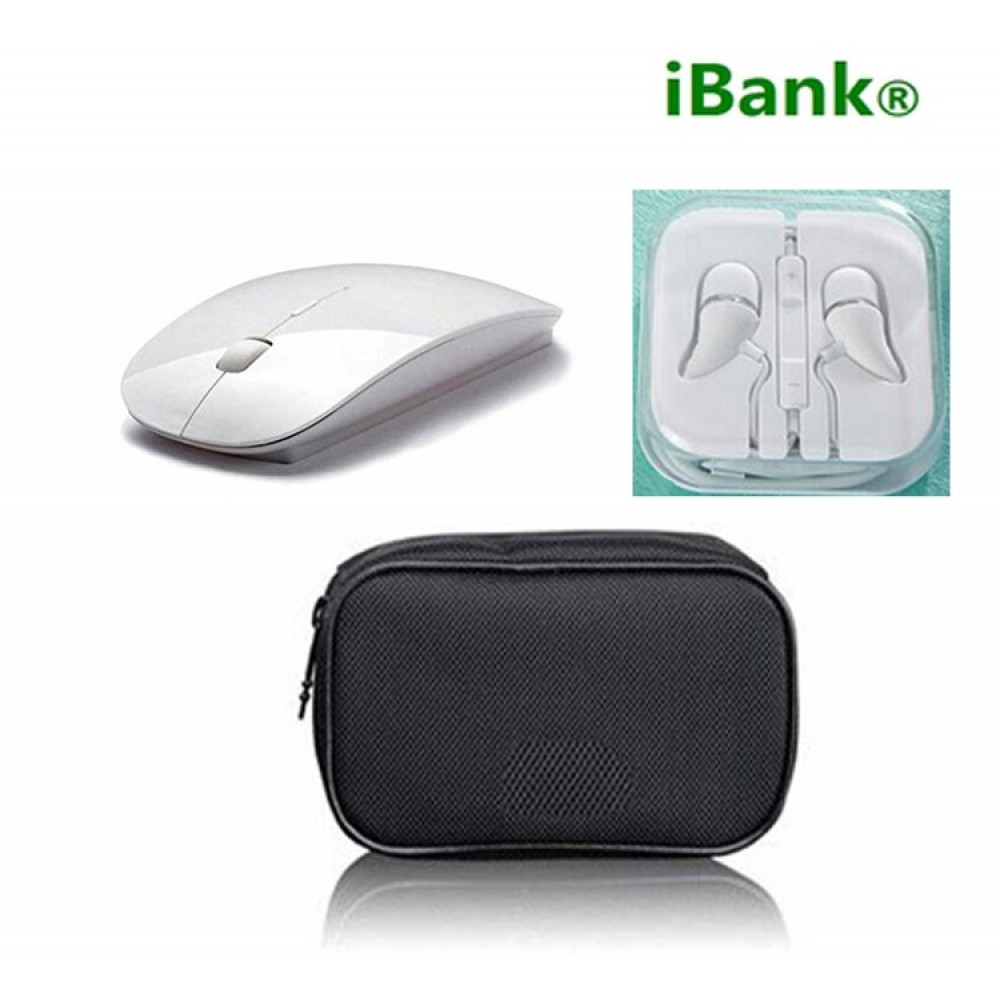 Logo Printed iBank(R)2.4GHz Wireless Mouse + Headphones with Mic Logo Printed iBank(R)2.4GHz Wireless Mouse + Headphones with Mic