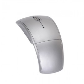 Rochdale Matte Wireless Folding Mouse with Logo