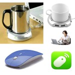 Logo Printed iBank(R)4 Port Hub+Cup Warmer+2.4GHz Wireless Mouse(Blue)