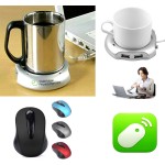 Logo Printed iBank(R)4 Port Hub+Cup Warmer+2.4GHz Wireless Mouse