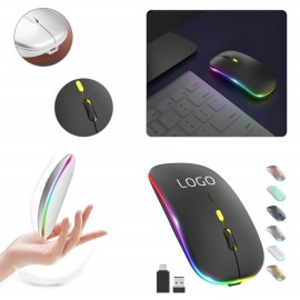 Wireless Optical Mouse With LED Light with Logo