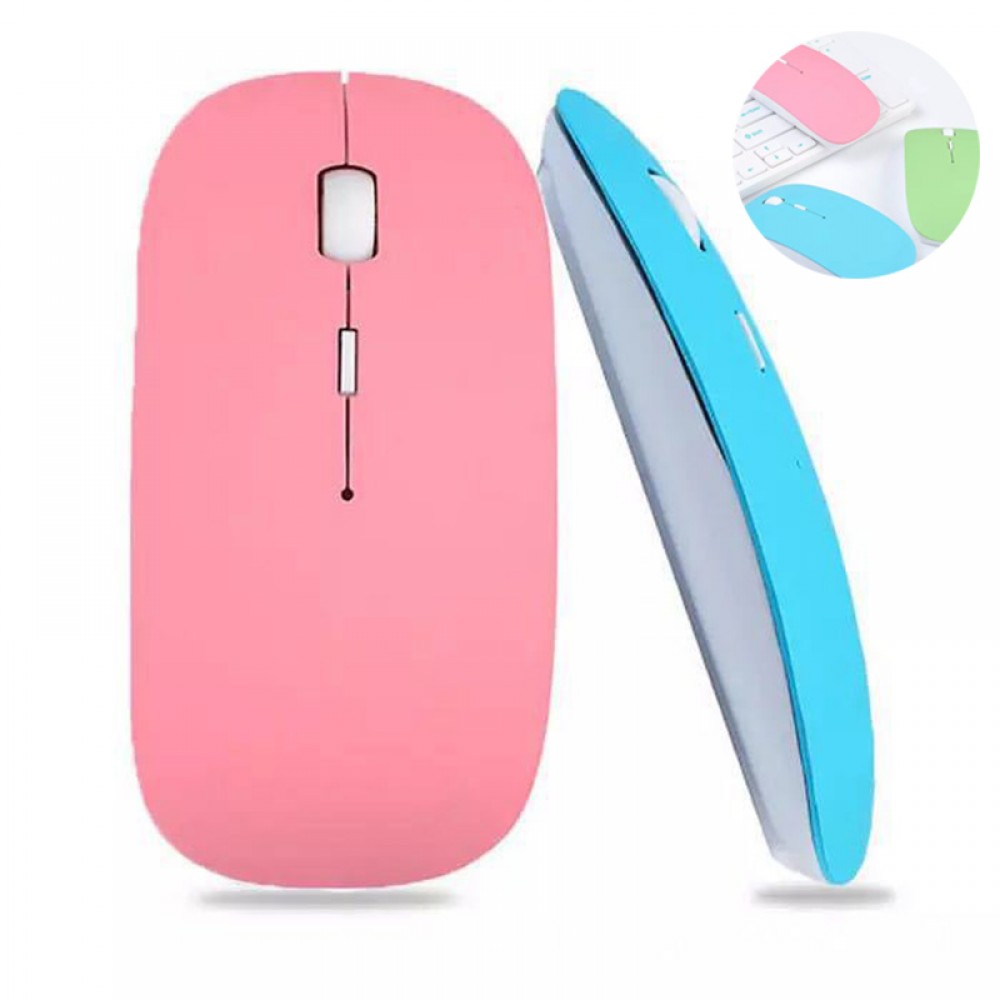 2.4G Ultra Slim Wireless Mouse Logo Printed