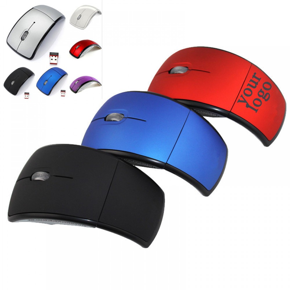 Custom Printed Folding Arc Optical Mouse Custom Printed Folding Arc Optical Mouse