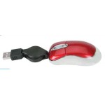 Customized 3D Super Mini Optical Mouse with Retractable Cord