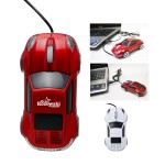 Car Shaped Wired Optical USB Mouse- Close Out with Logo
