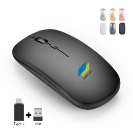 Wireless Computer Mouse 2.4G Slim Cordless Silent Design with Logo  Wireless Computer Mouse 2.4G Slim Cordless Silent Design with Logo