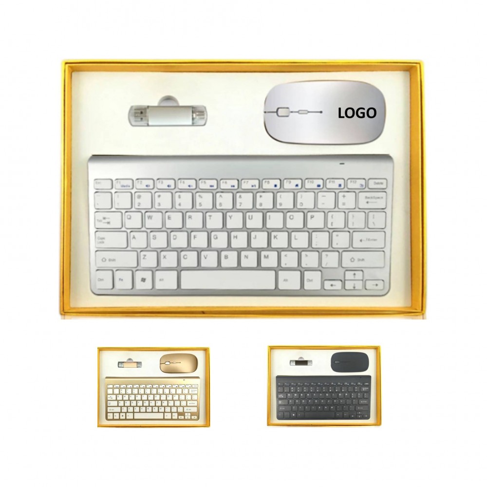 Custom Business Gift Set Computer Mouse Usb Drive Keyboard