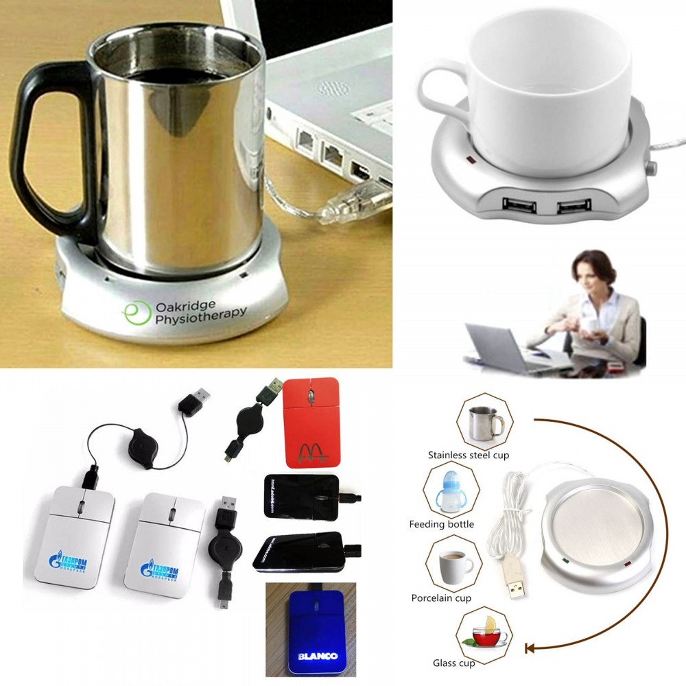 iBank(R) 4 Port USB Hub + Cup Warmer + LED Light up Mouse Logo Printed iBank(R) 4 Port USB Hub + Cup Warmer + LED Light up Mouse Logo Printed