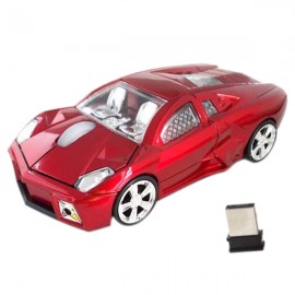 Customized Red Lamborghini Car Mouse Wireless