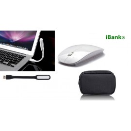 Custom Imprinted Promotek 2.4GHz Wireless Mouse + USB LED light