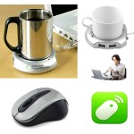 iBank(R)4 Port Hub+Cup Warmer+2.4GHz Wireless Mouse(Grey) Branded
