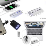 Logo Printed iBank(R) 4 Port USB Hub + LED Light up Mouse (Black)