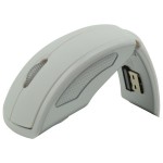 Curved Optical Mouse w/ USB Receiver Wireless - AIR PRICE with Logo