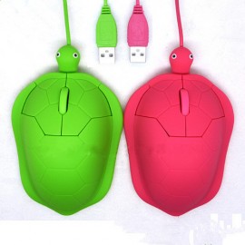Turtle Shaped Silicone Mouse with Logo