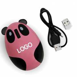 Custom Cartoon Wireless Panda Mouse