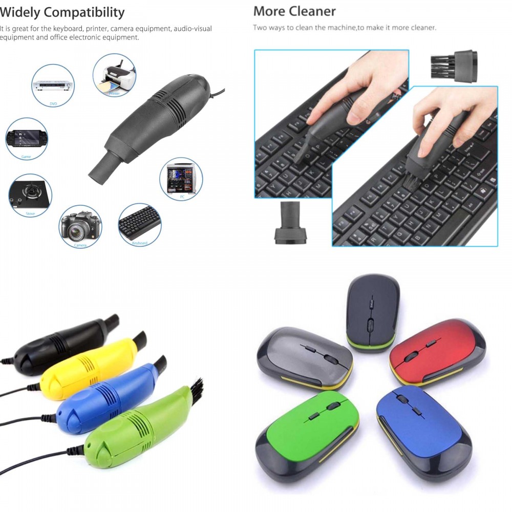 Custom Imprinted iBank(R)2.4GHz Wireless Mouse + USB Vacuum Cleaner Custom Imprinted iBank(R)2.4GHz Wireless Mouse + USB Vacuum Cleaner