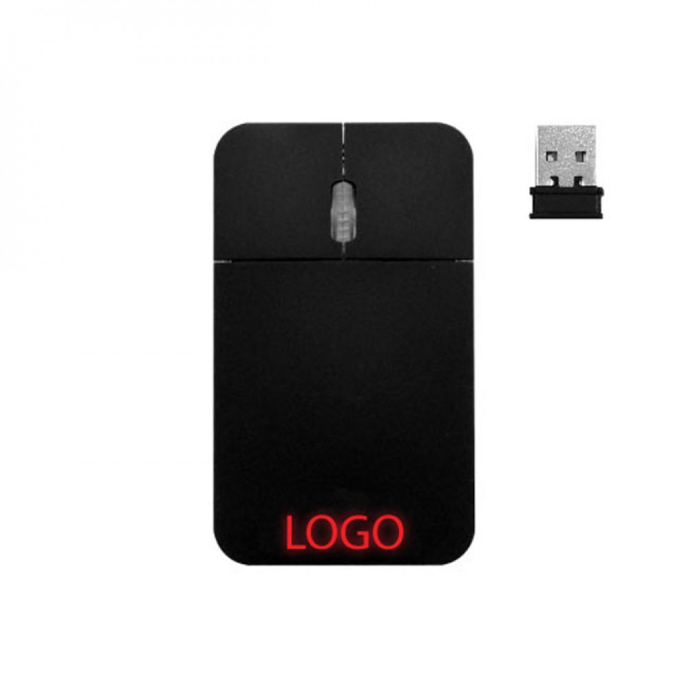 WLSM-SLIM Wireless Optical Mouse with Glowing Logo Custom Imprinted WLSM-SLIM Wireless Optical Mouse with Glowing Logo Custom Imprinted