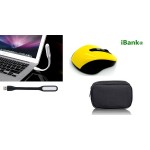 Promotek 2.4GHz Wireless Mouse + USB LED light Branded