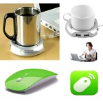 Custom Printed iBank(R)4 Port Hub+Cup Warmer+2.4GHz Wireless Mouse(Green)