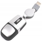 3D Super Mini Optical USB Mouse w/Retractable Cord with Logo