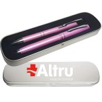 JJ Stylus pen with Murcury Roller in 2 Piece Tin Gift Box Custom Printed