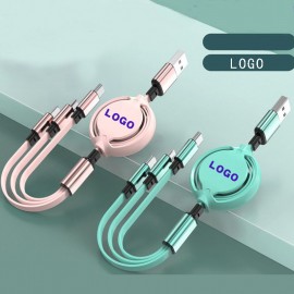 3 in1 Retractable Cable with Logo