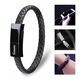 3" 1 Wrist Data Charging Cord with Logo