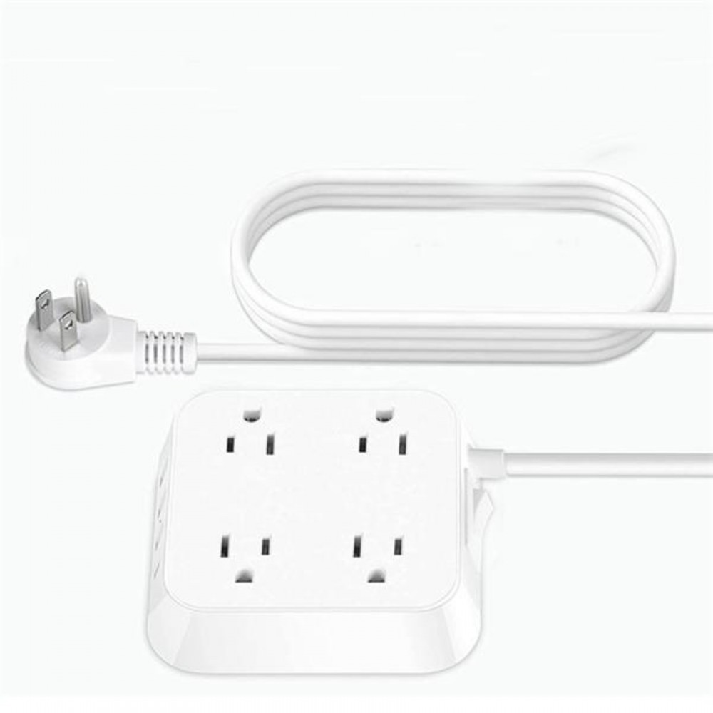 Logo Branded Power Strip with Long Cord