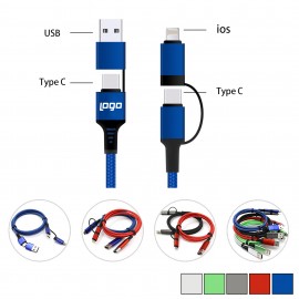3-in-1 Charging Cable with Logo  3-in-1 Charging Cable with Logo