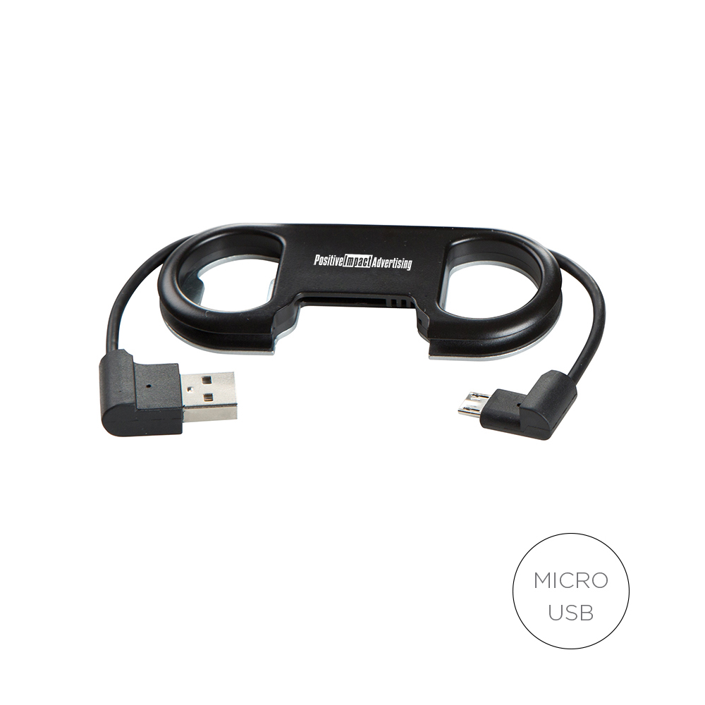 Bottle Opener w/Micro USB Charge and Data Sync Cord Custom Imprinted Bottle Opener w/Micro USB Charge and Data Sync Cord Custom Imprinted