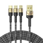 Charging Overgild Cable Cord 3 In 1 with Logo