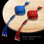 3 in 1 Charger Cable with Storage with Logo