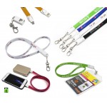 Promotional 2 In 1 Lanyard Charging Cable