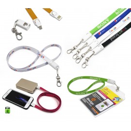 Promotional 2 In 1 Lanyard Charging Cable