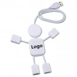 Logo Branded Happy Guy Hub Man 4 Port