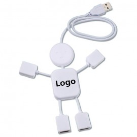 Happy Guy Hub Man 4 Port with Logo