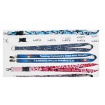5/8" Dye Sublimation Lanyard w/Metal Crimp with Logo