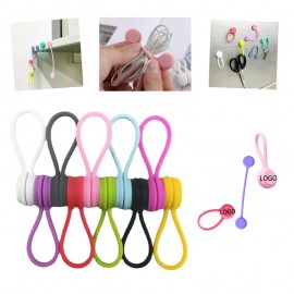 Personalized Silicone Magnetic Cord Winders Cable Organizer