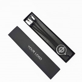 2 In 1 Adjustable Charging Cord with Logo