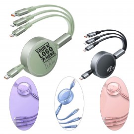 Retractable USB Charging Cable with Logo