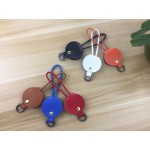 2 in 1 Round Cable PU Leather USB Fast Charging Cord with Logo