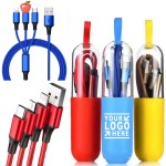Personalized 3 in 1 Multi USB Capsule Charger Cable