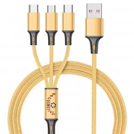 Charging Exquisite Cable Cord 3 In 1 with Logo  Charging Exquisite Cable Cord 3 In 1 with Logo