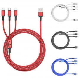 Logo Branded Simple Charging Cable Cord 3 In 1